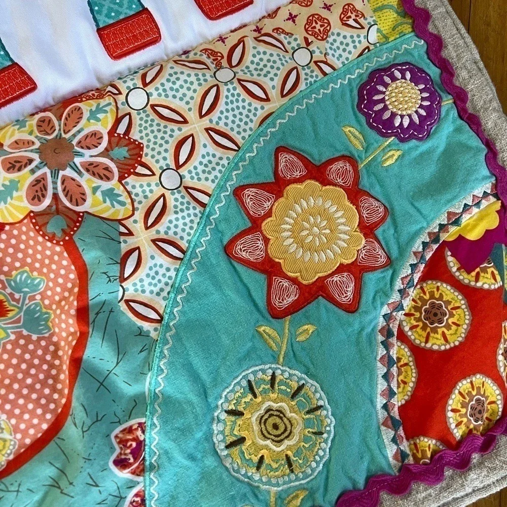 Levtex baby Zahara elephant‎ print crib quilt blanket